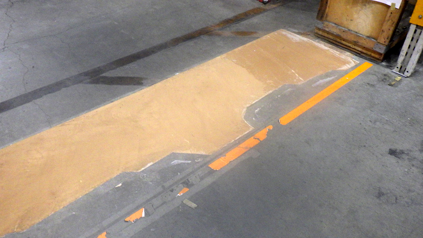 補修されたコンクリート